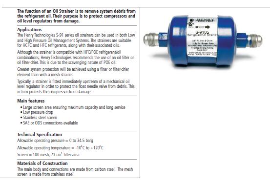 Oil filters-Strainers